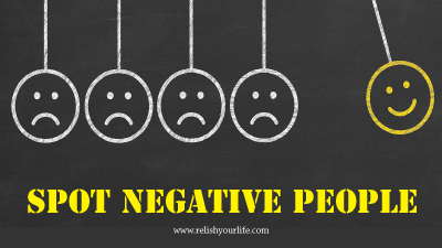 Spot negative people…